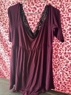 torrid Super Soft Knit Top — Deep Wine